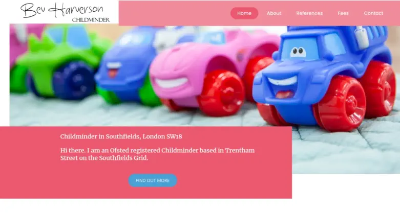 Example website from ByteShed.co.uk
